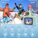 Camera for Kids, Toddler Volging Cameras Age 3-8 Christmas Birthday Gifts for Boys and Girls 3-12 Year Old Boys Digital Camcorder for Video Portable Kids Selfie Camera with 32GB SD Card Blue by TinyTreasures Baby Boutique