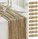 Sioloc Nude Cheesecloth Table Runner Fall Autumn Decor for Home 10ft Table Cloth for Tea Wedding Birthday Party Baby Bridal Shower Halloween Thanksgiving by CozyNest Decor