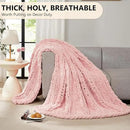 L'AGRATY Chunky Knit Blanket Throw - Soft Chenille Yarn Throw Blanket 60x80: Handmade Thick Cable Knit Crochet Blanket - Large Knit Blanket Chunky Rope Knot Throw Blanket for Couch Sofa Bed Home Decor by CozyNest Decor