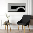 Abstract Wall Art Modern Canvas Art Wall Decor Minimalist Wall Art Geometric Line Canvas Artwork Print Paintings Black And White Wall Art Modern Picture For Bedroom Art Office Home Wall Decor 20"X 40" by CozyNest Decor