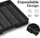 SMIRLY Silverware Drawer Organizer – Bamboo Kitchen Drawer Organizer, Adjustable Utensil Holder and Cutlery Tray, Drawer Dividers for Flatware and Kitchen Utensils by CozyNest Decor