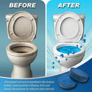 Automatic Toilet Bowl Cleaner Tablets – 40 Tabs - Blue Gel Toilet Tank Cleaner, Hard Water Ring Remover, Septic-Safe Heavy-Duty Stain & Smell Eliminator, Toilet Cleaning & Deodorizer by CozyNest Decor