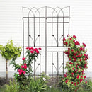 2 Pack Metal Garden Trellis 71" Fence Rustproof Garden Trellis for Climbing Plants Support Roses Flower Outdoor Lawn, Brown 6FT by GreenHaven Gardens