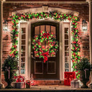 JMEXSUSS 200 LED Red and Green Christmas Lights Outdoor, 66ft String Lights Indoor Clear Wire Plug in for Bedroom Party Christmas Tree Decorations by GreenHaven Gardens