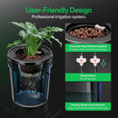 VIVOSUN DWC Hydroponics Grow System with Top Drip Kit, 5-Gallon Deep Water Culture, Recirculating Drip Garden System with Multi-Purpose Air Hose, Air Pump, and Air Stone (4 Buckets + Top Drip Kit) by GreenHaven Gardens