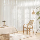 FMFUNCTEX Linen Sheer Sliding Door Curtains for Bedroom, Beige Curtains 96 Inches Long Window Curtain Drapes for Living Room, Natural Patio Glass Door Extra 100 Wide Curtain, Rod Pocket 1 Panel by CozyNest Decor