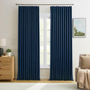 KEQIAOSUOCAI Navy Blackout Curtains 72 Wide x 105 inch Long 2 Panels - Thermal Insulated Room Divider Curtain for Bedroom/Patio, Width Pinch Pleated Window Panel with Hooks by TinyTreasures Baby Boutique