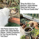 Meerkat Statue - Charming Meerkat Garden Animal Statue: Lifelike Decor Accent for Your Yard or Patio - Add Personality to Your Outdoor Space by CozyNest Decor