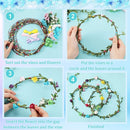 Syhood 20 Sets Flower Crowns Making Kit, Make Your Own Flower Crown Wreath Headbands and Bracelets Craft Kit Hair Accessories Handmade DIY Floral Garland Presents for Girls by TinyTreasures Baby Boutique