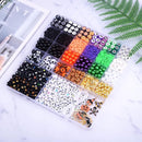 2088pcs Halloween Polymer Clay Beads Bracelet Making kit, 24 Style Cute Fun Beads Skull Pumpkin Beads Charms for Jewelry Necklace Earring Making DIY Accessories for Women Girls by TinyTreasures Baby Boutique
