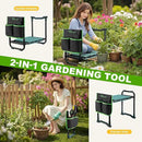 Bluesea Garden Kneeler and Seat - 2-in-1 Heavy Duty Garden Stool & Thick Kneeling Pad with Tool Pouch, Foldable Garden Bench for Planting, Weeding, Seniors, Women (350lbs Capacity) by GreenHaven Gardens