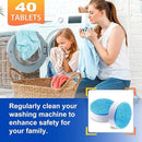 Washing Machine Cleaner Tablets, 40Pcs Deep Cleaning Tablets, Compatible with HE, Top & Front Load, Deep Cleaning Residue & Odor Eliminator, Deep-cleans to remove residue and neutralize smells01 by CozyNest Decor