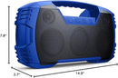 Houl Zallee IPX7 Waterproof Bluetooth Speaker, 40W (60W Peak) Portable Wireless Speakers, 32H Playtime, Stereo Loud Sound, Deep Bass, Bluetooth 5.0, Built-in Mic for Camping, Party, Gifts, Beach-Blue by CozyNest Decor