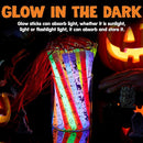 JOYIN 30 Pcs Halloween Glow Sticks Bulk Party Pack, Hanging Wands in 8 Design, 6 Color Light Up Stick for Kid Glow in The Dark Halloween Party Favor Supplies, Goodie Bag Filler, Trick or Treating Gift by TinyTreasures Baby Boutique