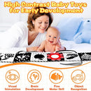High Contrast Baby Toys for Newborn Infant 0-6 Months Montessori Tummy Time Black and White Sensory Crinkle Toys 0-3 3-6 Months Soft Books Carseat Toys for Baby Boys Girls Easter Basket Stuffers Gifts by TinyTreasures Baby Boutique