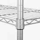 Seville Classics UltraDurable Heavy Duty NSF Solid Steel Wire Rack Storage Unit, Organizer for Garage, Warehouse, Office, Restaurant, Classroom, Kitchen, Silver, 5-Tier Shelving, 36" W x 14" D by CozyNest Decor