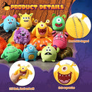 Libima 9 Pcs Mini Stuffed Animals Keychains 3.15 Inch Small Plush Cute Ornaments Bulk Toys for Baby Shower Birthday Party Decors Gift Bags Fillers Halloween Christmas Basket Stuffers(Monsters) by TinyTreasures Baby Boutique