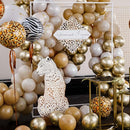 RUBFAC 129pcs Light Brown Balloons Different Sizes 18 12 10 5 Inch Latex Tan Balloon Kit for Birthday Party Baby Shower Wedding Anniversary Decoration by TinyTreasures Baby Boutique