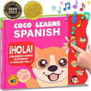Musical Spanish Books for Kids 1-3, Spanish English Toys for Babies & Toddlers 1-3, Baby & Toddler Spanish Books, Bilingual Learning Toys 1 Year Old, Libros Infantiles en Español by TinyTreasures Baby Boutique