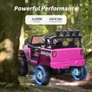 24V Kids Ride on Car, Kids Electric Vehicles Car Ride on Toy Truck for Toddlers w/Remote Control, 400W Motor - Pink by TinyTreasures Baby Boutique
