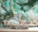 Green Marble Wallpaper Abstract Fabric Wall Mural for Living Room Bedroom Dining Room Basement(Not Self-Adhesive) by TinyTreasures Baby Boutique