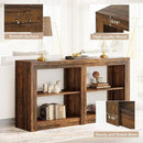 Tribesigns 59-Inch Farmhouse Entryway Table, 3-Tier Console Tables for Living Room, Wood Console Behind Couch for Living Room, Hallway, Foyer, Rustic Brown by CozyNest Decor