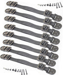 Boxiki kids Furniture Straps - Anti Tip Strap for Baby Proofing & Child Safety - 8 Pack of Adjustable Wall Straps and TV Straps - Fixings to Anchor Shelves & Cabinets(Black) by TinyTreasures Baby Boutique