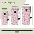 Neoprene Water Bottle Carrier Bag with Adjustable Shoulder Strap for Men Women Walking Hiking,Portable Insulated Holder Case for Stainless Steel/Glass/Plastic Bottles by TinyTreasures Baby Boutique