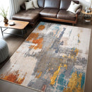 Kelarea Living Room Rug, 8x10 Rug Modern Abstract Washable Rugs Grey Faux Wool Vintage Carpets, Non Slip Rugs for Bedroom, Dining Room, College Dorm, Kids Playroom, Home Office by TinyTreasures Baby Boutique