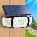 intelamp Solar Flood Lights Outdoor Waterproof, 6000mAh 1200LM Solar Powered Dual Motion Sensor LED Lighting Dusk to Dawn Security Floodlight Exterior with Remote for Outside Garden House Yard Porch by GreenHaven Gardens