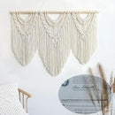 Achart Macrame Wall Hanging Large- Boho Wall Decor- large wall art- Wall Decor Living Room- Macrame Tapestry Boho Decor for Bedroom (Beige-V) by CozyNest Decor