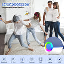 Mgaolo Mini Karaoke Machine for Kids Adults,Portable Bluetooth Speaker with 2 Wireless Microphones,Gift Toys with MP3 Player for Boys Girls 3-12 Year Old Birthday Family Home Party Present (Blue) by TinyTreasures Baby Boutique
