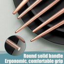 Matte Rose Gold Silverware Set for 6,Modern Stainless Steel Brushed Cutlery Set,30-Pieces Heavy Duty Flatware Set,Knives Spoons and Forks Set Utensils Set, Satin Finish, Dishwasher Safe by CozyNest Decor