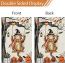 Heyfibro Halloween Cute Cat Swing Garden Flags 12 x 18 Inch Vertical Double Sided Burlap, Pumpkin Skull Bat Yard Flag for Seasonal Fall Thanksgiving Farmhouse Decoration(ONLY FLAG) by GreenHaven Gardens