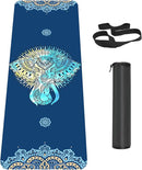 Non Slip Yoga Mat TPE Workout Mat for Men Women, Thick Workout Mat with Carrying Strap, Fitness Mats for Exercise, Yoga, Fitness, Pilates, Floor Workouts (72" x 24" x 6mm) by TinyTreasures Baby Boutique