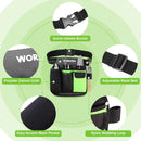 WORKPRO 2-Piece Pruning Shears and Garden Tool Belt Set, Gardening Belt with 5 Pockets and Adjustable Waist Belt, 8" Bypass Garden Shears and 8'' Handing Pruner with Steel Straight Blade by GreenHaven Gardens
