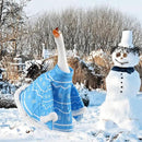 Goose Outfit, Winter Goose Outfits for Cement Goose Cute Goose Costume Yard Goose Clothing Goose Yard Statue Clothes for Outdoor Patio Yard Lawn Statueart Goose Decoration(Dwarf) by GreenHaven Gardens