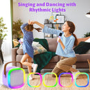 Karaoke Machine for Kids Adults, Portable Bluetooth Speaker with 2 Wireless Microphones and LED Lights, Kids Toys Birthday Gifts for Girls and Boys Ages 4, 5, 6, 7, 8,9,10,11,12+ Years, Home Party by TinyTreasures Baby Boutique