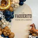 Un Vaquerito Viene En Camino Decal - Cowboy Party Decoration Decal, Baby Shower/Gender Reveal Party Decoration Supplies Wall Stickers, Cowboy Sign Balloon Arch and Party Backdrop Decor Stickers by TinyTreasures Baby Boutique