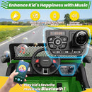 24V 4WD Ride on Truck Car w/800W Motors, Gift Flower, Remote Control, 2 Seaters, Light Bar, 3 Speeds, Pop Music, Power Four Wheels, 24 Volt Ride on Toy Car for Big Kids, Green by TinyTreasures Baby Boutique