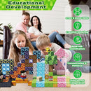 Magnetic Blocks - 200 PCS Build Dark Adventure Forest Castle - Magnetic Toys for Montessori Toddler Christmas Birthday Gifts STEM Sensory Toys for 3 4 5 6 7 8 9 10 Year Old Boys & Girls by TinyTreasures Baby Boutique