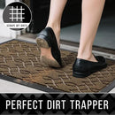 Yimobra Front Door Mat Outdoor Indoor 47x32, All-Season, All-Weather, Heavy Duty Welcome Door Mats Outside Entrance, Non Slip Porch Patio Entrance Mat, Brown by CozyNest Decor