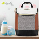 Itzy Ritzy Insulated Bottle Bag – Keeps Bottles Warm or Cool - Holds 3 Bottles & Features Interior Pocket For Ice Pack (Not Included), Coffee and Cream by TinyTreasures Baby Boutique