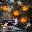 GIGALUMI 24 Pack Solar Lanterns for Outside,Solar Hanging Lights Outdoor Waterproof with Flickering Flame,Solar Powered Outdoor Lights Garden Decor for Yard,Patio,Tree,Camping,Festival Decoration by GreenHaven Gardens
