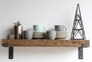 Urban Legacy Reclaimed Barn Beam Deep Shelves | Deep Shelves with Brackets Included, Set of 2 | (Natural Full Profile Bracket, 36" x 11.5" x 3") by CozyNest Decor
