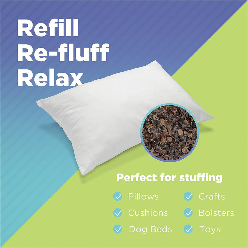 Buckwheat Hulls -Craft, Pillow, Cushion Fill - Organically grown in USA