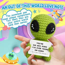 Unique Crochet Alien Decor Gift for Boyfriend, Girlfriend, Anniversary, Valentine's Day, Birthday, Christmas Funny Romantic Gifts for Him Her to My Love Presents by CozyNest Decor