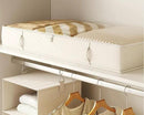 Vailando Under Bed Storage Containers, Underbed Storage Bins with 6 Inches Tall, Clothes Storage Box with Sturdy Handles and Sidewalls, Beige, 2-Pack by CozyNest Decor