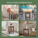 HDPE Shower Bench Seat Capacity 300LB, Waterproof Bathroom Stool with Side Carry Holes, Compact 16.8" L Design, Non-Slip Shower Seat for Elderly, Shaving Legs & Spa - Indoor/Outdoor Use(Brown) by TinyTreasures Baby Boutique