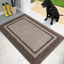 PURRUGS Dirt Trapping Door Mat 20" x 32", Non-Slip/Skid Machine Washable Entryway Rug, Shoes Scraper, Area Rug, Super Absorbent Welcome Mat for Muddy Wet Shoes and Paws, Beige & Grayish Brown by CozyNest Decor